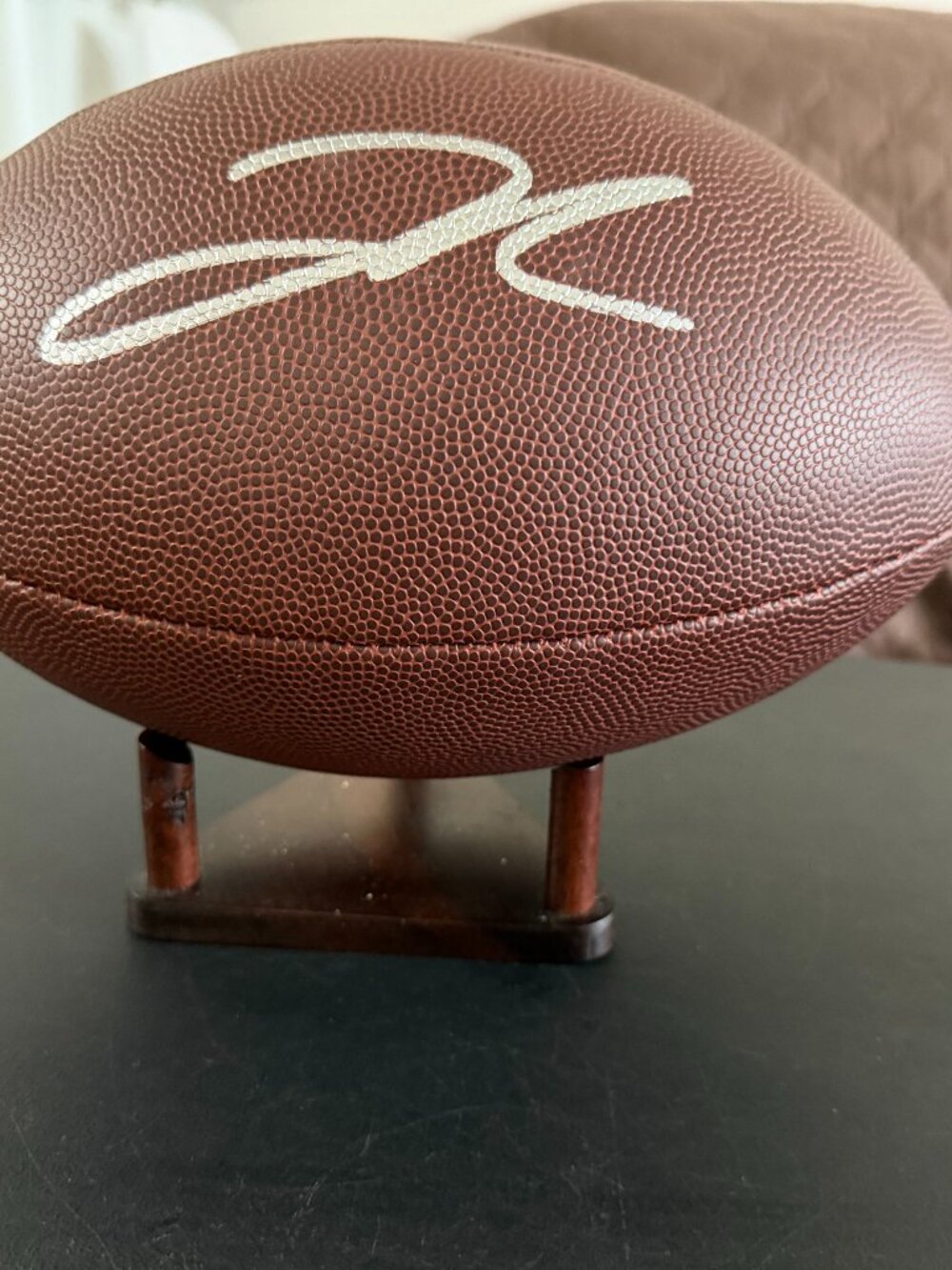Jahmyr Gibbs signed f/s Detroit Lions autographed Wilson NFL football w/COA 989